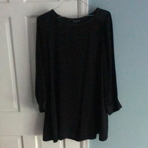 100% silk Eileen Fisher long sleeve mini dress